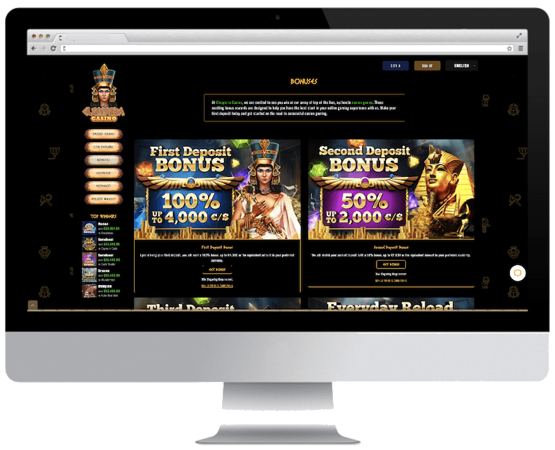 cleopatra bitcoin casino free spins bonus