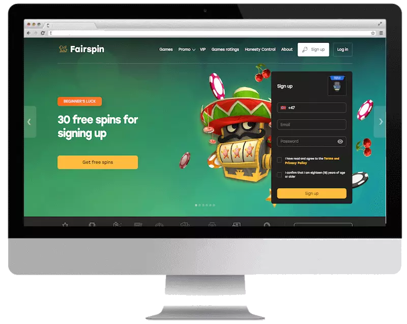 fairspin bitcoin casino free spins bonus