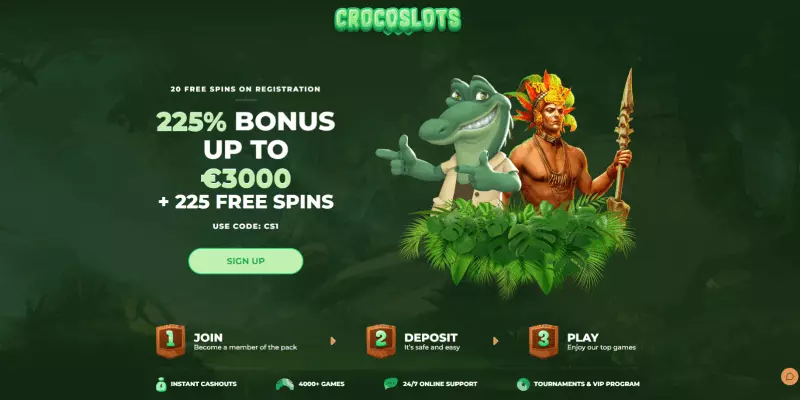 crocoslots bitcoin casino free spins no deposit bonus 2022